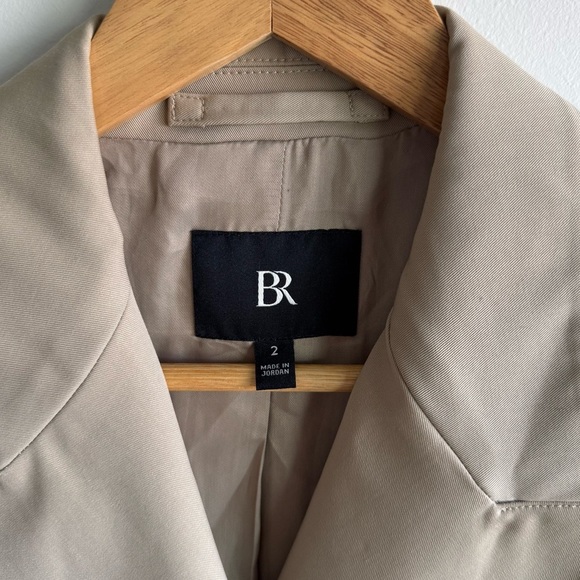 NWOT Banana Republic Wool Vasto Relaxed Italian Wool Tan Blazer Jacket Size 2 - Picture 2 of 8